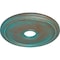 Ekena Millwork Diane Ceiling Medallion (Canopies up to 5 3/8"), 18"OD x 3 5/8"ID x 1 1/8"P, Copper Green Patina CM18DICGS - alternate 2